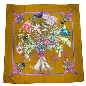 Hermes Vintage Silk Scarf Regina Carre 90 By Leila Menchari